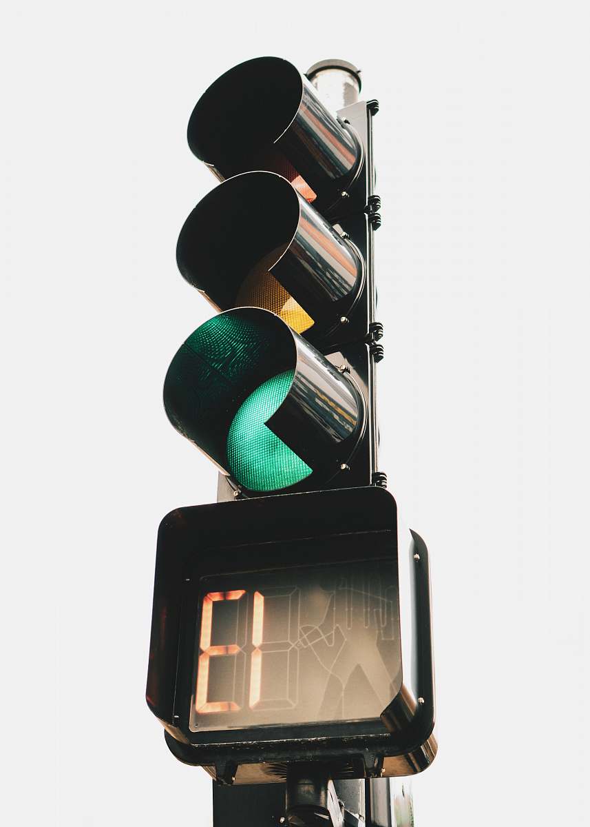 traffic light black traffic light displaying green light and number 13 chicago